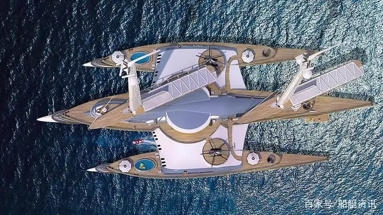 100米三体帆船概念:三叉戟