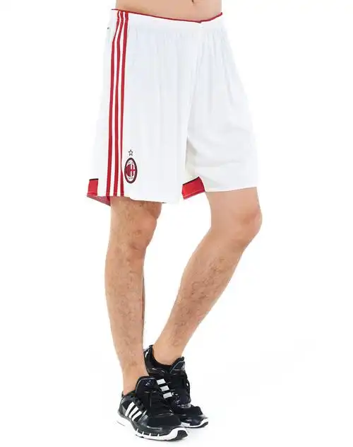 男款白色ac米兰主场短裤 足球系列.