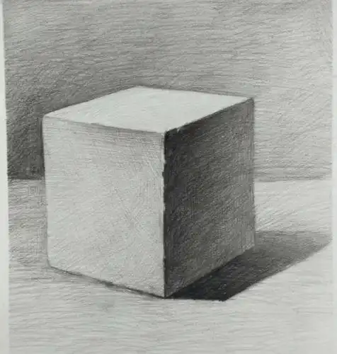 素描教程:教你4步画出一个正方形!