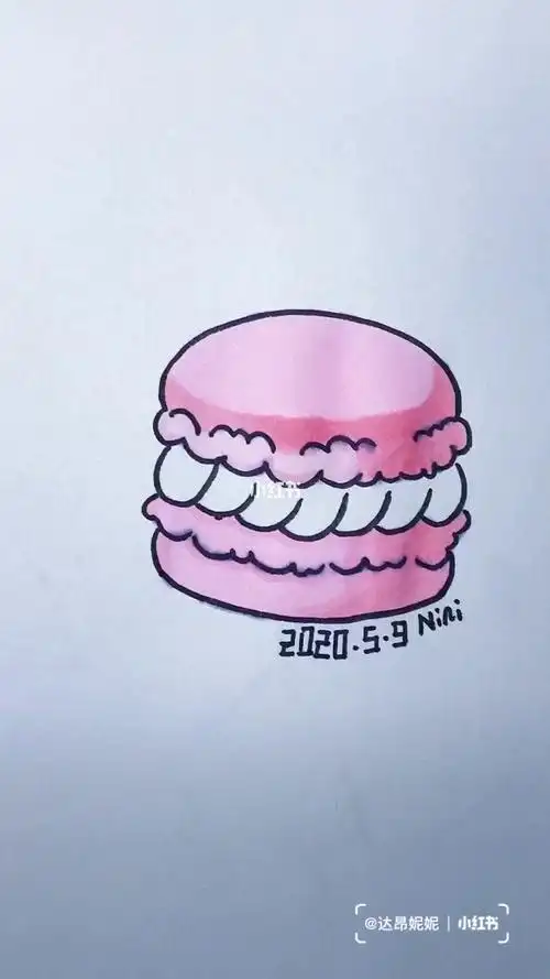 马卡龙简笔画马卡龙简笔画可爱带表情