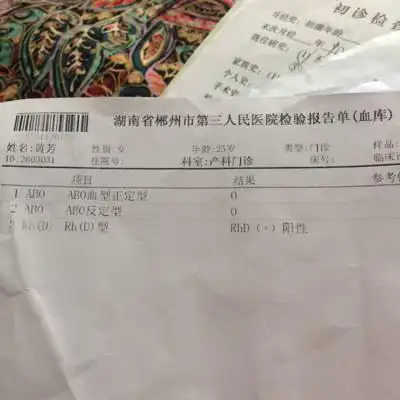 血型报告单怎麼看