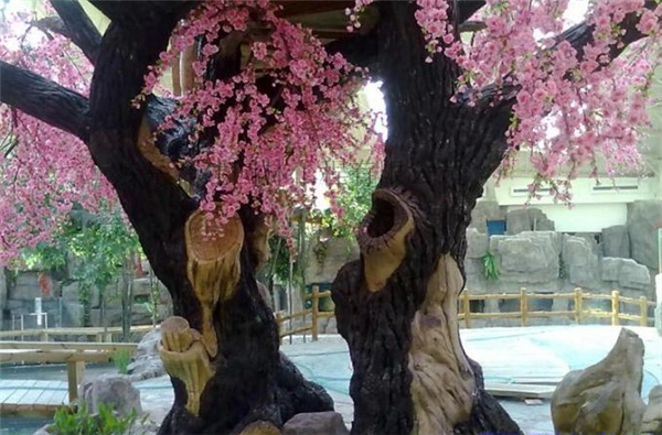 北京朝阳做假树北京朝阳假树门口效果