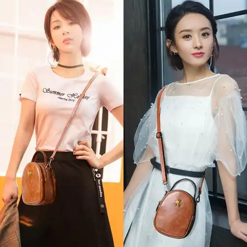 小包包女斜挎包2019新款赵丽颖同款包迷你手机包单肩零钱包牛皮