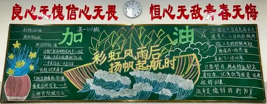 黑板报 #激昂青春励志校园 - 抖音