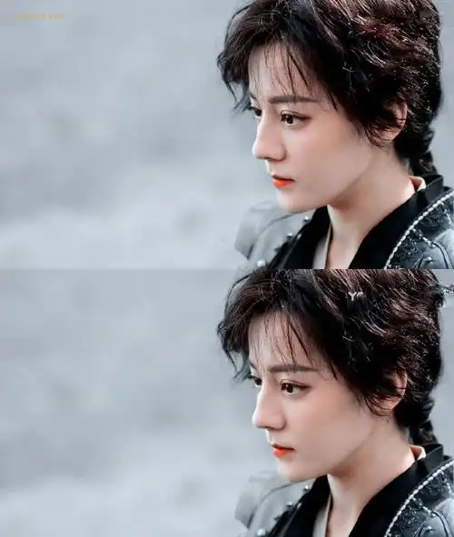 迪丽热巴短发好有少年感