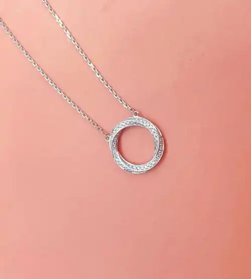 周大生新款星座极光系列钻石项链