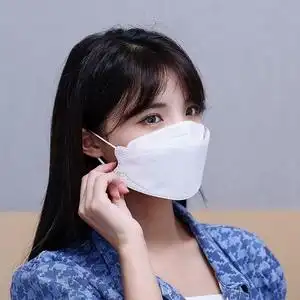 口罩n95白色3d立体女性韩国kf94柳叶型鱼嘴一次性kn95冬季女潮款