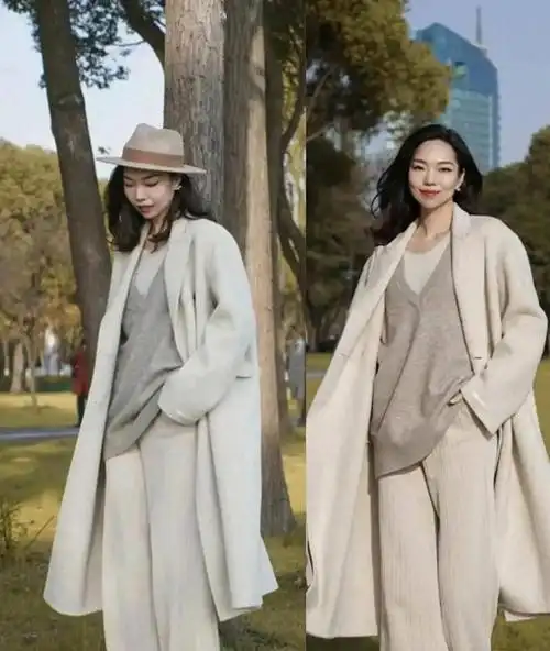 秋季穿风衣米色系最百搭耐看瞧瞧素人博主都上头超漂亮