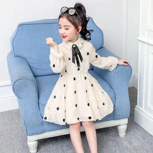 女童秋装连衣裙洋气韩版秋季公主裙长袖7童装儿童裙子8小女孩10岁