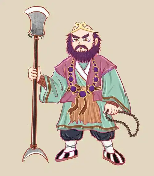 沙和尚纯色卡通人物图片下载