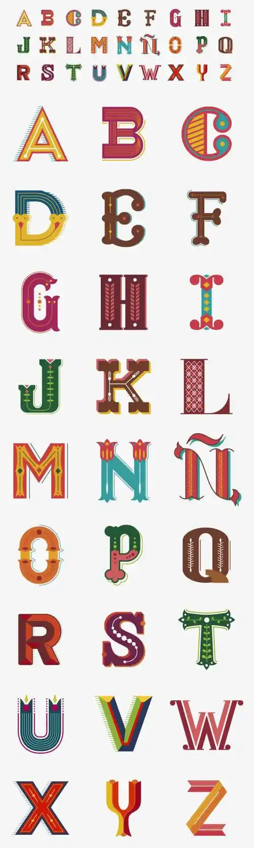 英文字母艺术字