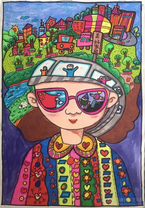 中国人寿百色分公司"牵手国寿 共赢未来"少年儿童美术作品比赛市级评