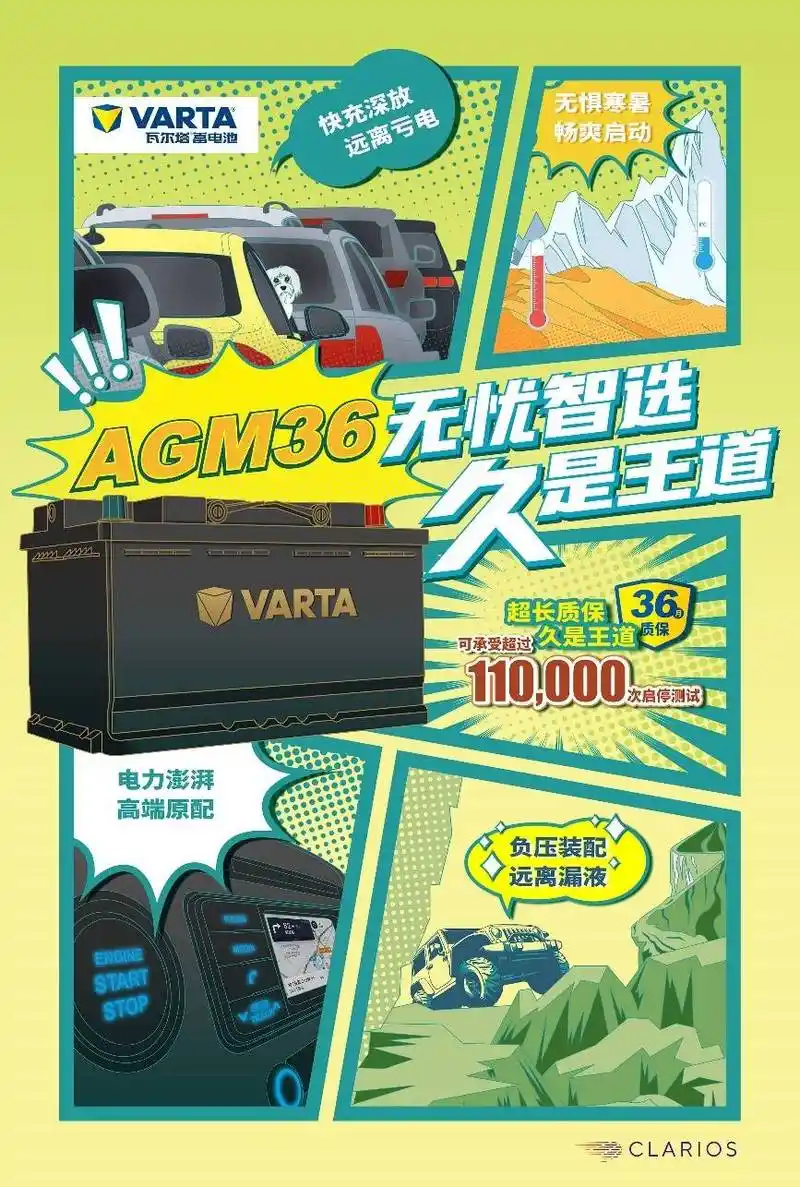 瓦尔塔agm36蓄电池全新上市