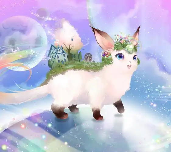 原创插画二次元日系梦幻萌宠童话