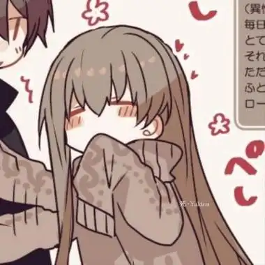 萌系超级有意思的二次元情侣头像大全