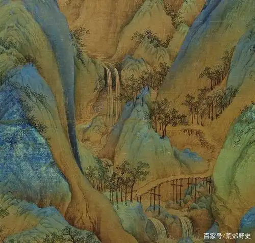 《千里江山图》细节赏析,古人的绘画真的是精美绝伦