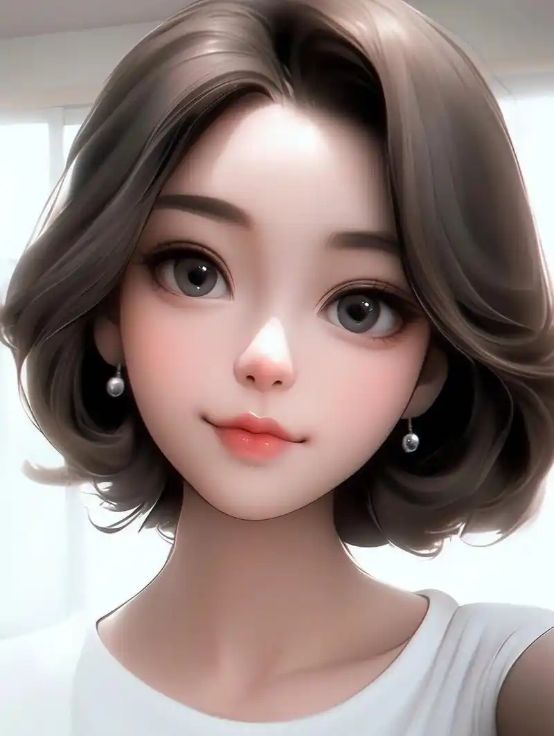 短发系女生头像来了 高冷氛围感 明艳美人