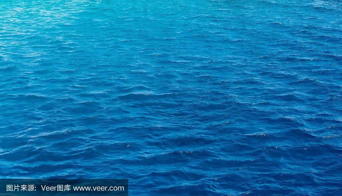 深蓝色海洋的背景纹理
