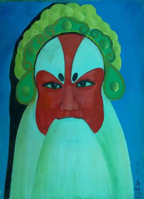 马曙光绘制京剧脸谱人物欣赏