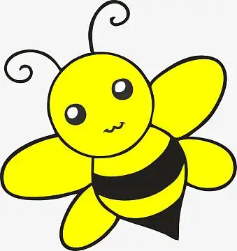手绘卡通的小蜜蜂