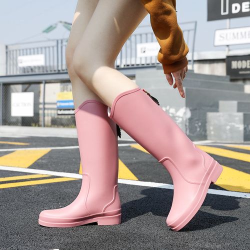 水桶鞋长筒套鞋雨鞋女款夏防滑高筒雨靴时尚防水鞋女干活洗车胶鞋