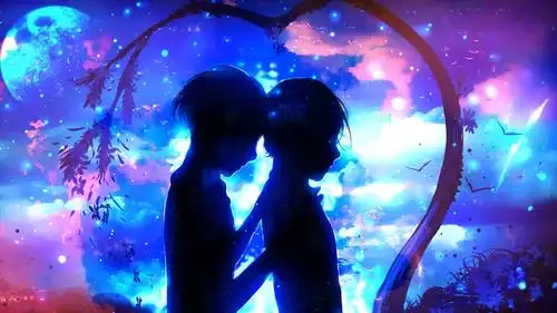 梦幻爱情星空背景