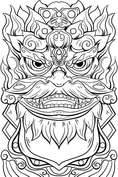 年兽图片简笔画卡通年兽图片简笔画