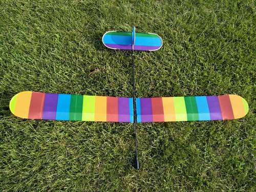 滑翔机风筝 高中低左右双盘 鹰盘飞机盘旋风筝碳杆 微风 适合新手