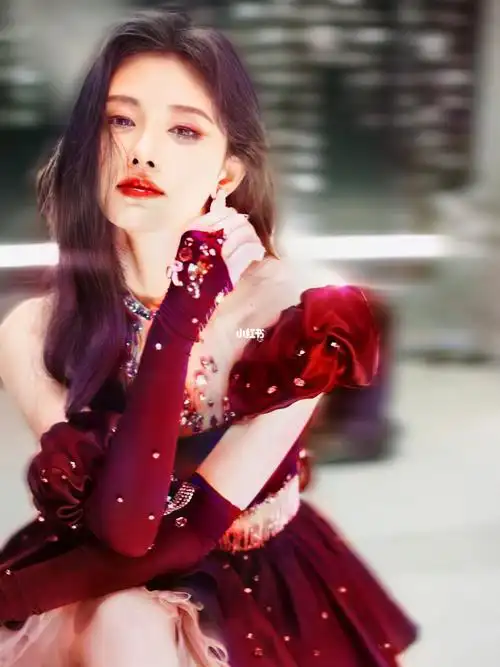 鞠婧祎红裙也太好看了