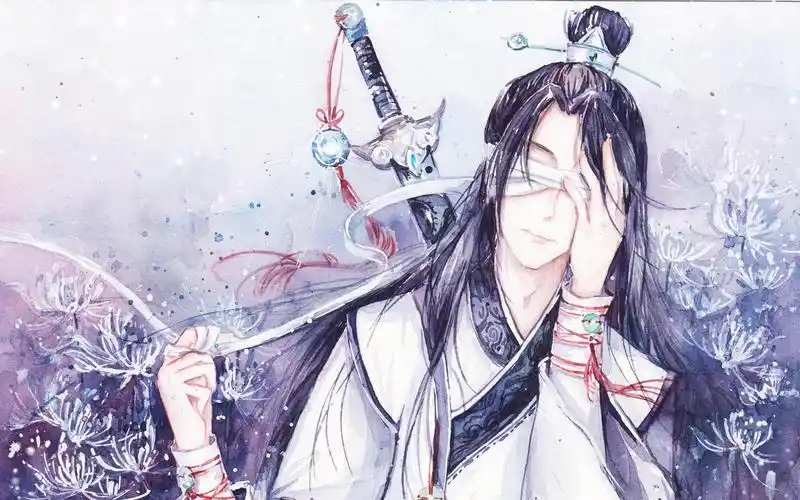 魔道祖师--晓星尘道长同人~水彩绘画过程