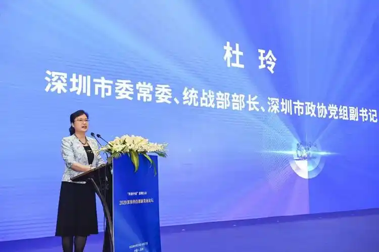 深圳市委常委,统战部部长,深圳市政协党组副书记杜玲