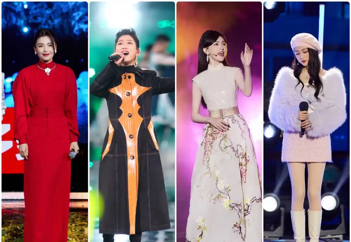 央视跨年夜:唐嫣最婉约,玲花最豪迈,刘涛最美艳,关晓彤最清纯_长裙