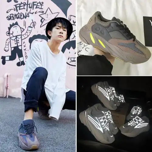 反光ins超火老爹易烊千玺同款鞋韩版原宿学生帆布鞋