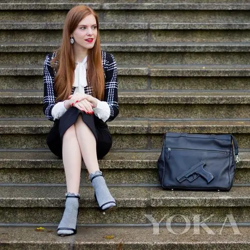 袜子配高跟鞋——好学院风