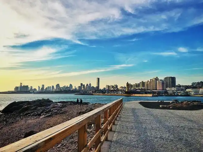 冬日海边小麦岛——青岛