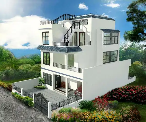 白瓷砖别墅外观 - 原创作品 - 站酷(zcool)