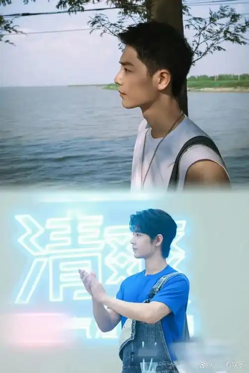 经典复刻!肖战背带裤搭配宝蓝t恤,带你回到青春时光!