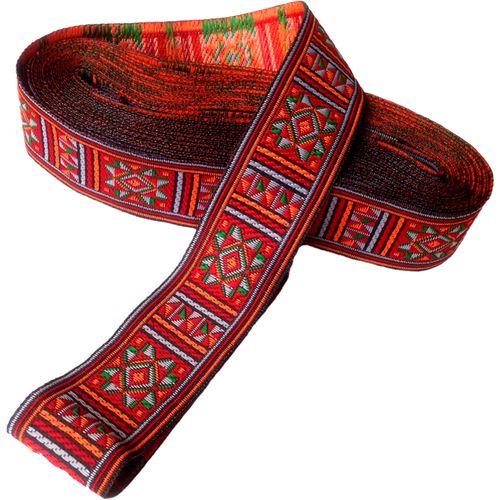 33cm鑫辉瑶族八角花边少数少数民族民族风服装辅料织带花边