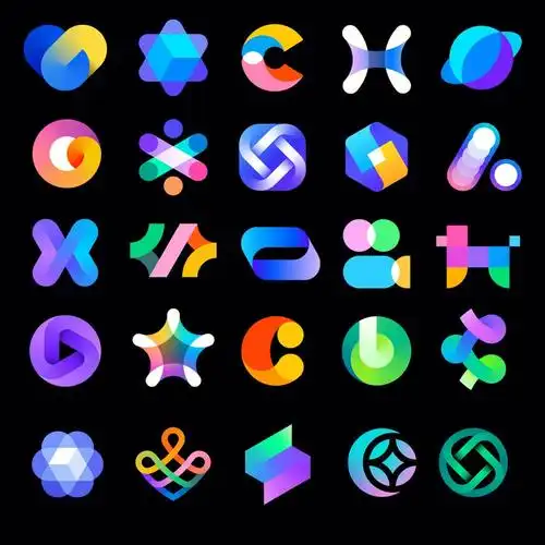 渐变图形logo|字母图形logo#品牌设计   #vi设计   #logo设计   #logo