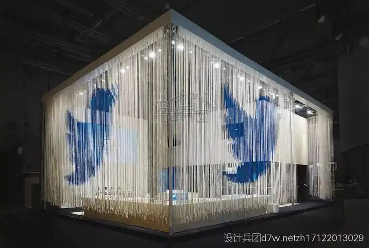 高颜值简约风30个线帘创意展台设计灵感图库