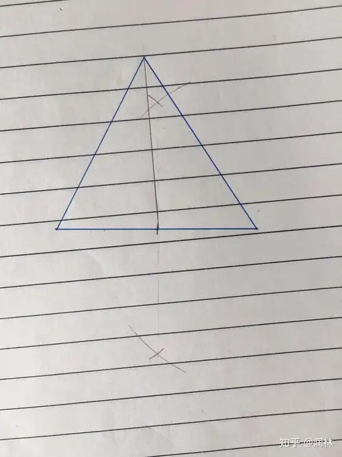 如何用圆规画出三角形的中线? - 知乎