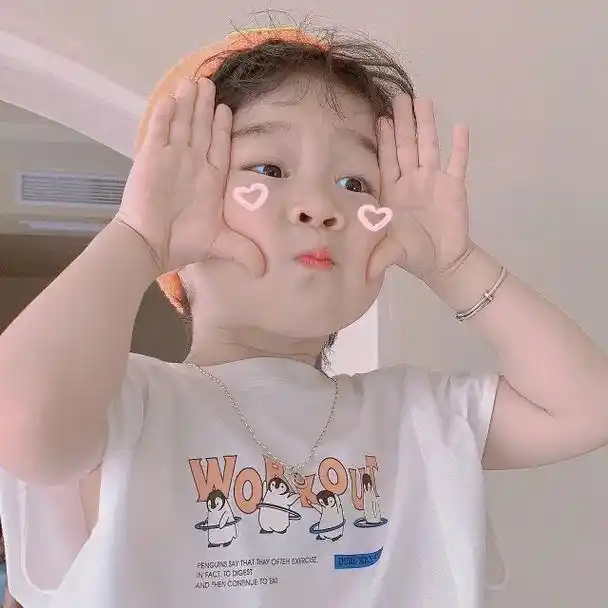 萌娃头像 可可爱爱没有脑袋#积极又可爱 - 抖音