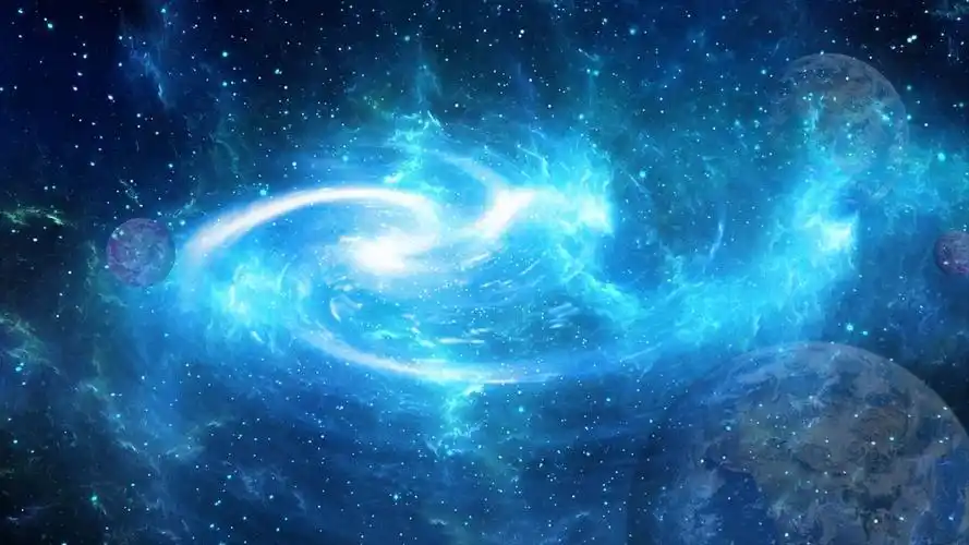 4k蓝色星空背景星空背景