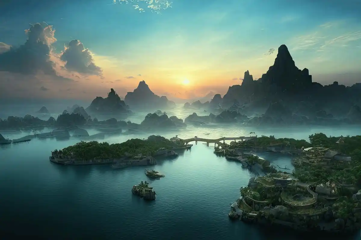 让人心情舒畅的风景!#ai绘画