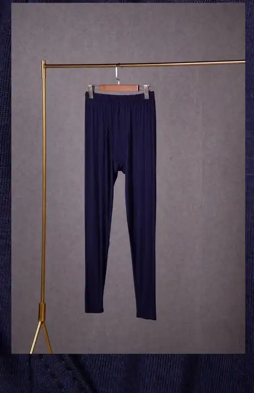 线裤男薄款薄款男士秋裤宽松线裤加肥加大衬裤男款大码深灰深灰莫代尔