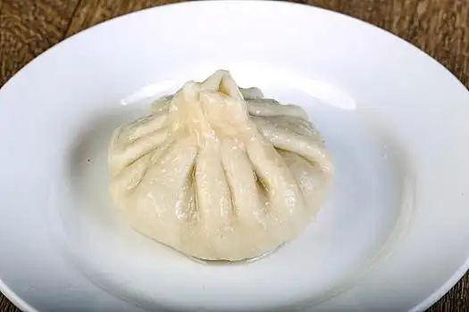 大,白人,饺子,盘子