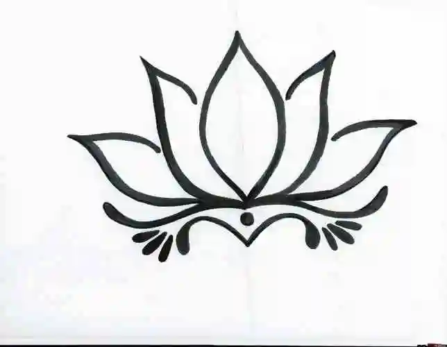 九素刺青纹身手稿第25期:莲花座纹身手稿