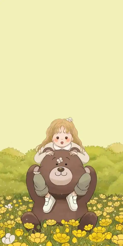 少女心壁纸 - 插画 素材 ins 韩系 可爱 简约 手绘 动漫 锁屏 屏保