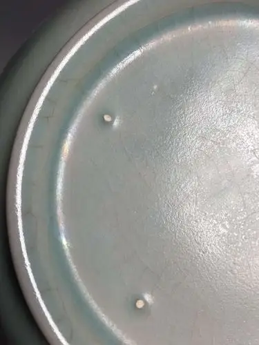 北宋汝窑系青天釉水洗真品造型优美工艺精湛技法细赋传世施釉莹润包浆