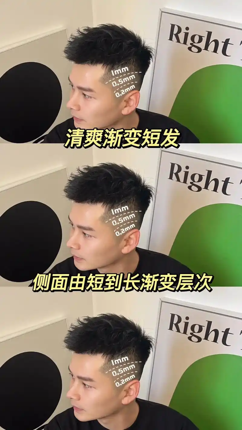 渐变清爽男生短发.#男士发型 #2022流行发型 #发型 # - 抖音